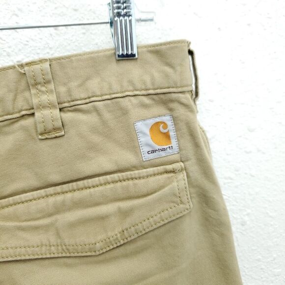 CARHARTT Men's Relaxed Fit Tan Cargo Carpenter Work Shorts - Picture 5 of 8